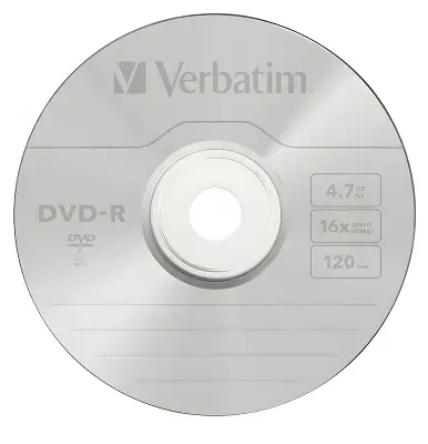 Диск DVD-R Verbatim 4.7Gb 16x Cake Box (10шт) (43523)