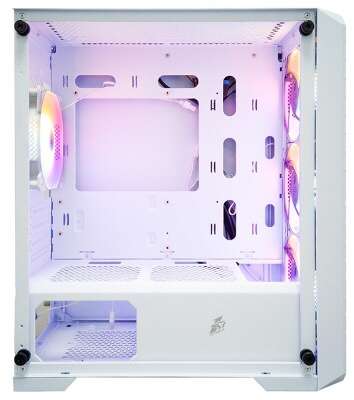 1STPLAYER TRILOBITE T5 White / mATX, TG / 4x120mm LED fans inc. / T5-WH-4F1-W