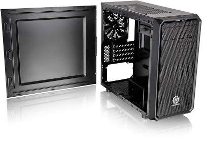 Корпус Thermaltake Versa H15 черный без БП mATX 4x120mm 1xUSB2.0 1xUSB3.0