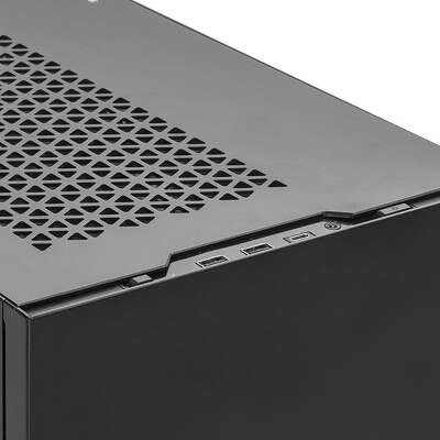 Корпус SilverStone SUGO 15, черный, Mini-ITX, Без БП (SST-SG15B)