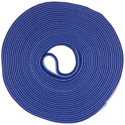 Крепеж Hyperline WASNR-5x16-BL Лента (липучка) в рулоне, ширина 16 мм, длина 5м, синяя