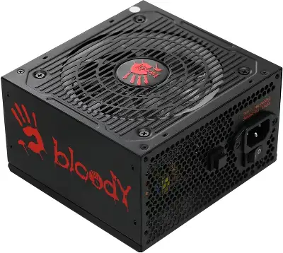 Блок питания Bloody ATX 700W BD-PS700W 80 PLUS WHITE (20+4pin) APFC 120mm fan color LED 6xSATA RTL