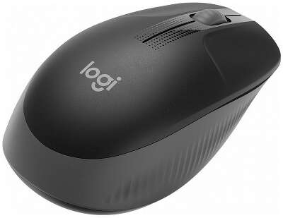 Мышь беспроводная Lgitech M190 Charcoal |910-005905| черная, оптическая, 1000dpi, 2.4GHz, USB-ресивер (091825)