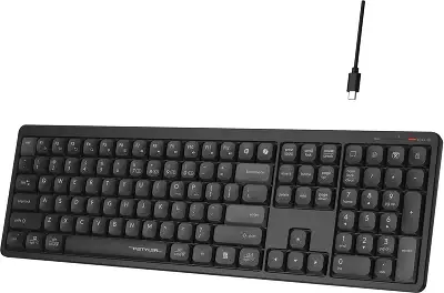 Клавиатура A4Tech FBX55C черный USB беспроводная BT/Radio slim Multimedia