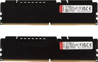 Память DDR5 2x16GB 5600MHz Kingston KF556C40BBK2-32 Fury Beast RTL Gaming PC5-44800 CL40 DIMM 288-pin 1.25В single rank с радиатором Ret