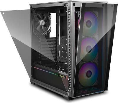 Корпус Deepcool Matrexx 70 3F Black, черный, ATX, Без БП (MATREXX 70 ADD-RGB 3F)