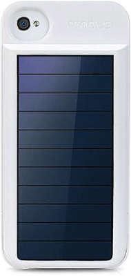 Аккумулятор-чехол с солнечной батареей Eton Mobius для iPhone 4/4S, белый [NSP300W]