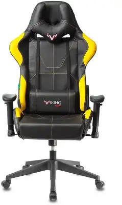 Кресло игровое Zombie VIKING 5 AERO черный/желтый эко.кожа с подголов. крестов. пластик