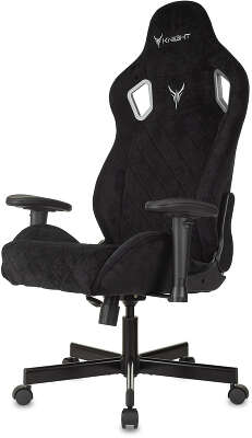 Кресло игровое Knight Outrider черный Light-20 с подголов. крестов. металл