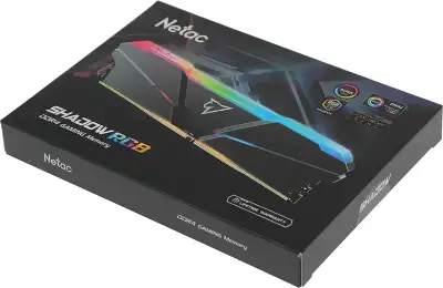 Память DDR4 2x8GB 2666MHz Netac NTSRD4P26DP-16E Shadow RGB RTL Gaming PC4-21300 CL19 DIMM 288-pin 1.35В kit Intel с радиатором Ret