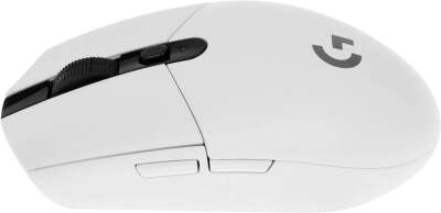 Мышь беспроводная игровая Logitech G304 LIGHTSPEED White (USB, оптическая, 12000 dpi, 6but) (910-005295)