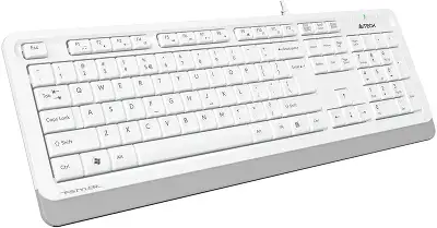 Клавиатура + мышь A4Tech Fstyler F1010 клав:белый/серый мышь:белый/серый USB Multimedia (F1010 WHITE)