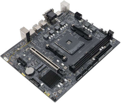 Материнская плата BaseTech B550M-K, SocketAM4, mATX, Retail, 2xDDR4, PCIe3.0, 1xM.2, GLAN, M.2 WiFi, 2xPS/2, 4xUSB2, 6xUSB3, VGA, HDMI, DP (BT-B550M-K)