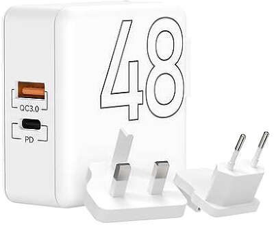 Зарядное устройство Lyambda Charger USB-C PD/USB QC3.0 48 Вт [LT48-WT]