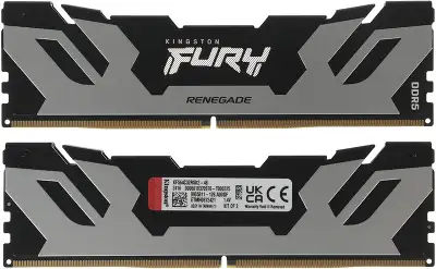 Память DDR5 2x24GB 6400MHz Kingston KF564C32RSK2-48 Fury Renegade Silver XMP RTL Gaming PC5-51200 CL32 DIMM 288-pin 1.4В kit dual rank с радиатором Ret