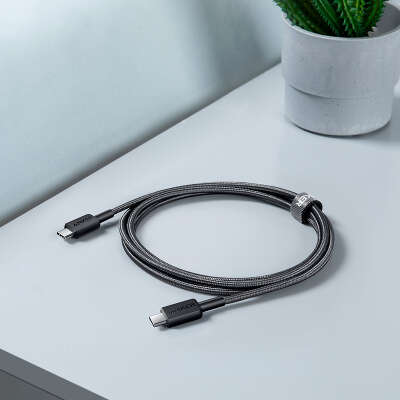 Кабель Anker PowerLine 322 USB-C to USB-C, 0.9 м, Black [A81F5G11]