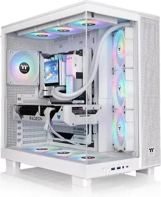 Корпус Thermaltake View 380 XL TG ARGB белый без БП ATX 5x120mm 2x140mm 2xUSB3.0 audio bott PSU