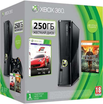 Игровая приставка Microsoft Xbox 360 Forza 4 + Ведьмак 2: Убийцы Королей
