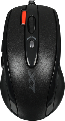 Мышь A4Tech XL-750BK черный лазер. 3600dpi USB2.0 6but (XL-750BK USB)