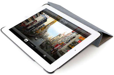 Чехол Macally BookStand Protective Stand для iPad 2/iPad 3, серый [BOOKSTAND-3M]