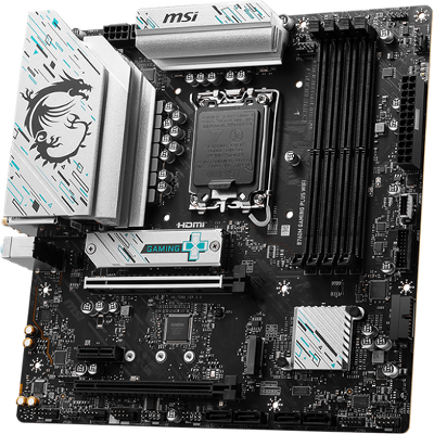 Материнская плата MSI B760M GAMING PLUS WIFI,B760,LGA1700,4DDR5,2PCI-Ex16,1PCI-Ex1,2M.2,4SATA3,2USB3.2 Gen2,7US