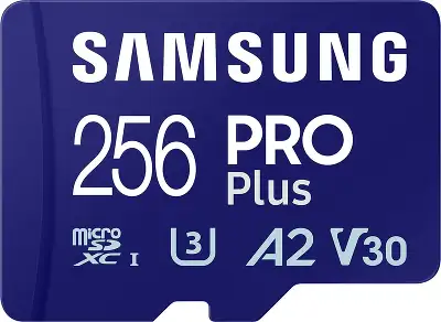 Карта памяти 256 Гб Micro SDXC Samsung PRO Plus Class 10 UHS-I с адаптером [MB-MD256SA]