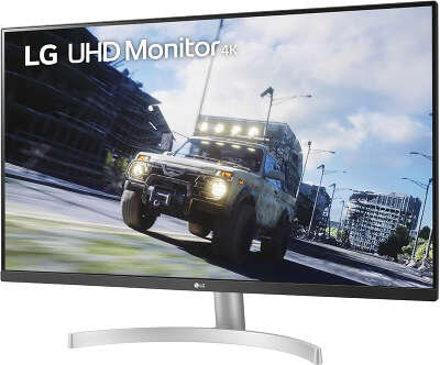 Монитор 32" LG 32UN500-W VA UHD HDMI, DP серебристый/белый