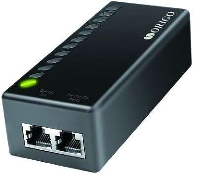 ORIGO OPE301GI/30W/A1A Гигабитный инжектор PoE+ 802.3af/at, 30 Вт, 54В DC