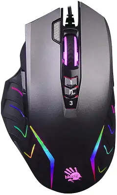Мышь A4Tech Bloody J95s серый оптическая 8000dpi USB3.0 9but (J95S GREY)