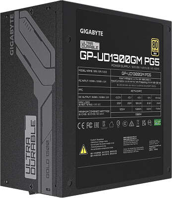 Блок питания 1.3 кВт ATX GIGABYTE UD1300GM PG5, 140 мм, 80 Plus Gold