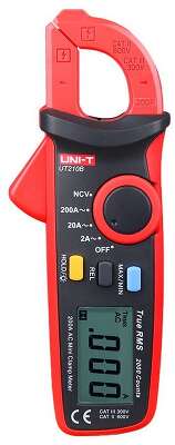 Токоизмерительные клещи UNI-T UT210B , 600В, 200А, 20МОм, True RMS, мини