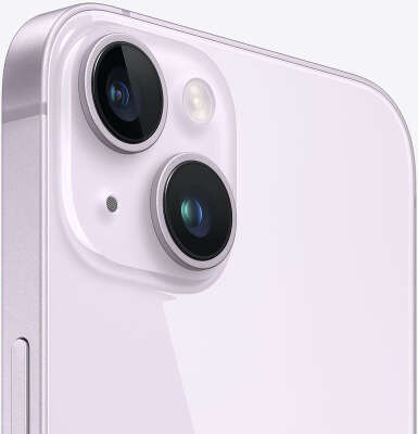 Смартфон Apple A2884 iPhone 14 128Gb 6Gb фиолетовый моноблок 3G 4G 2Sim 6.1" 1170x2532 iOS 16 12Mpix 802.11 a/b/g/n/ac/ax NFC GPS GSM900/1800 GSM1900 Protect