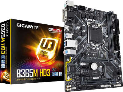 Материнская плата microATX LGA1151 GIGABYTE B365M HD3