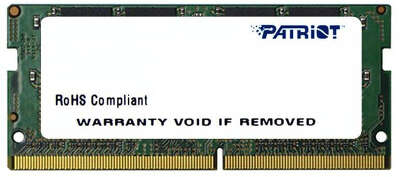 Память DDR4 8Gb 2666MHz Patriot PSD48G266682S Signature RTL PC4-21300 CL19 SO-DIMM 260-pin 1.2В quad rank Ret