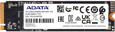Твердотельный накопитель M.2 NVMe 1Tb ADATA LEGEND 960 MAX [ALEG-960M-1TCS] (SSD)