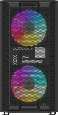 Корпус ПК без блока питания/ Case SAMA S30 Black, Midi-Tower, TG, 2x140mm + 1x120mm ARGB, 1xUSB 3.0 + 1xUSB 3.1 Type-C, mATX, mITX Black