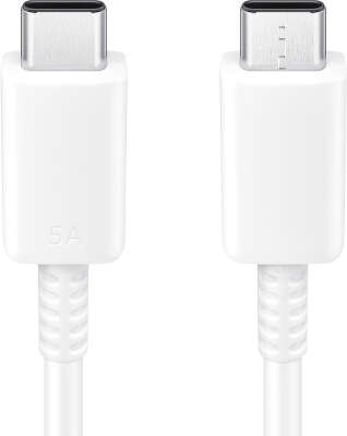 Кабель SAMSUNG EP-DN975BWRGRU, USB Type-C (m) - USB Type-C (m), 5A, 1м, белый