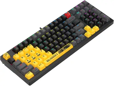 Клавиатура A4Tech S98 механическая желтый USB for gamer LED (SPORTS LIME) кабель 1.8м