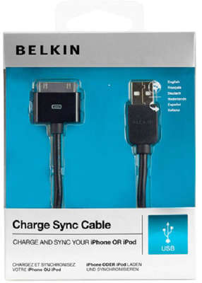 Кабель Belkin USB to 30-pin, 1.2 м, черный [F8Z328ea04-BLK]
