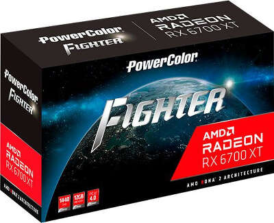 Видеокарта PowerColor AMD Radeon RX 6700 XT 12Gb DDR6 PCI-E HDMI, 3DP