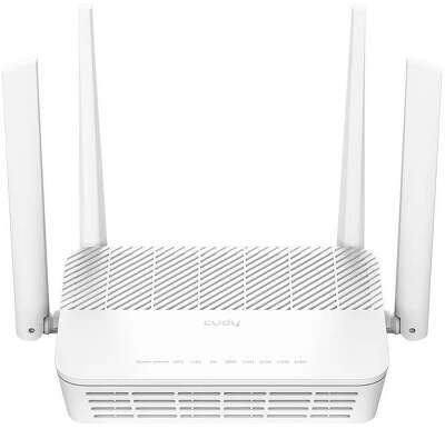 CudyWR3000P2,5-гигабитныйроутерWi-Fi6AX3000споддержкойPoE,2,4/5ГГц,до2976Мбит/с,1х2,5Гбит/с,4x1Гбит/с