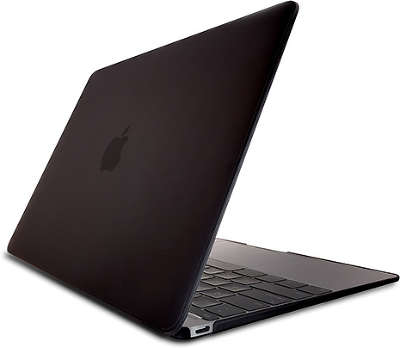 Чехол для MacBook 12" Ozaki O!macworm TightSuit 0.9mm, чёрный [OA430BK]