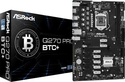 Материнская плата ATX LGA1151 ASRock Q270 Pro BTC+
