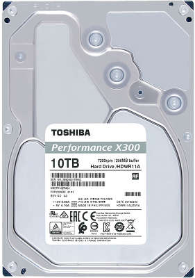 Жесткий диск SATA3 10Tb [HDWR11AUZSVA] Toshiba High-Performance, 7200rpm, 256Mb