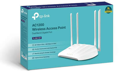 Точка доступа TP-LINK TL-WA1201, LAN: 1x1 Гбит/с, 802.11a/b/g/n/ac, 2.4 / 5 ГГц, до 1.17 Гбит/с