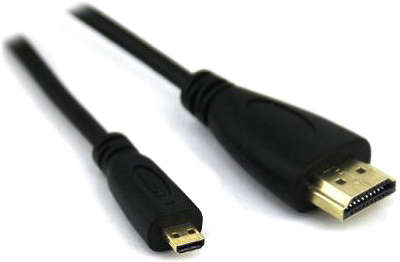 Кабель HDMI-microHDMI VCOM v1.4, 1.8м, черный, блистер