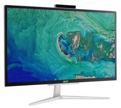 Моноблок Acer Aspire C22-820 21.5" FHD Silver J5005/4/1000/WF/BT/Cam/Kb+Mouse/W10,серебристый