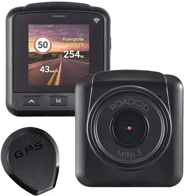 Видеорегистратор Roadgid Mini 3 GPS Wi-Fi черный 2Mpix 1080x1920 1080p 170гр. GPS JIELI5601