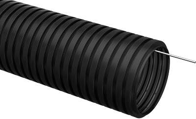 Труба гофр. гибкая П IEK CTG20-20-K02-050-1 внеш.D=20мм с протяжкой 50м чёрн.