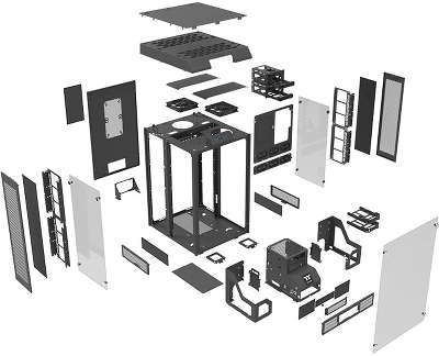 Корпус Thermaltake The Tower 900 [CA-1H1-00F1WN-00] без БП